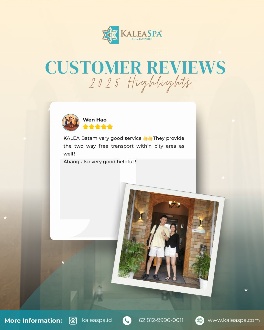 Wen Hao review at Kalea Spa Batam
